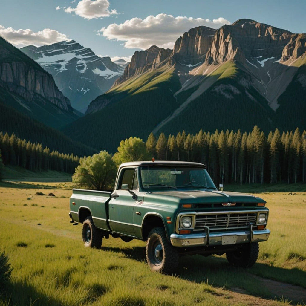 A Hardworking Man Amidst the Canadian Rockies