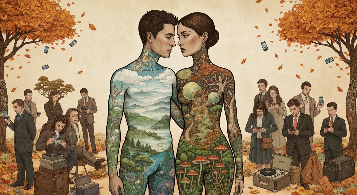 Humanity's Cosmic Connection and Consumerist Critique