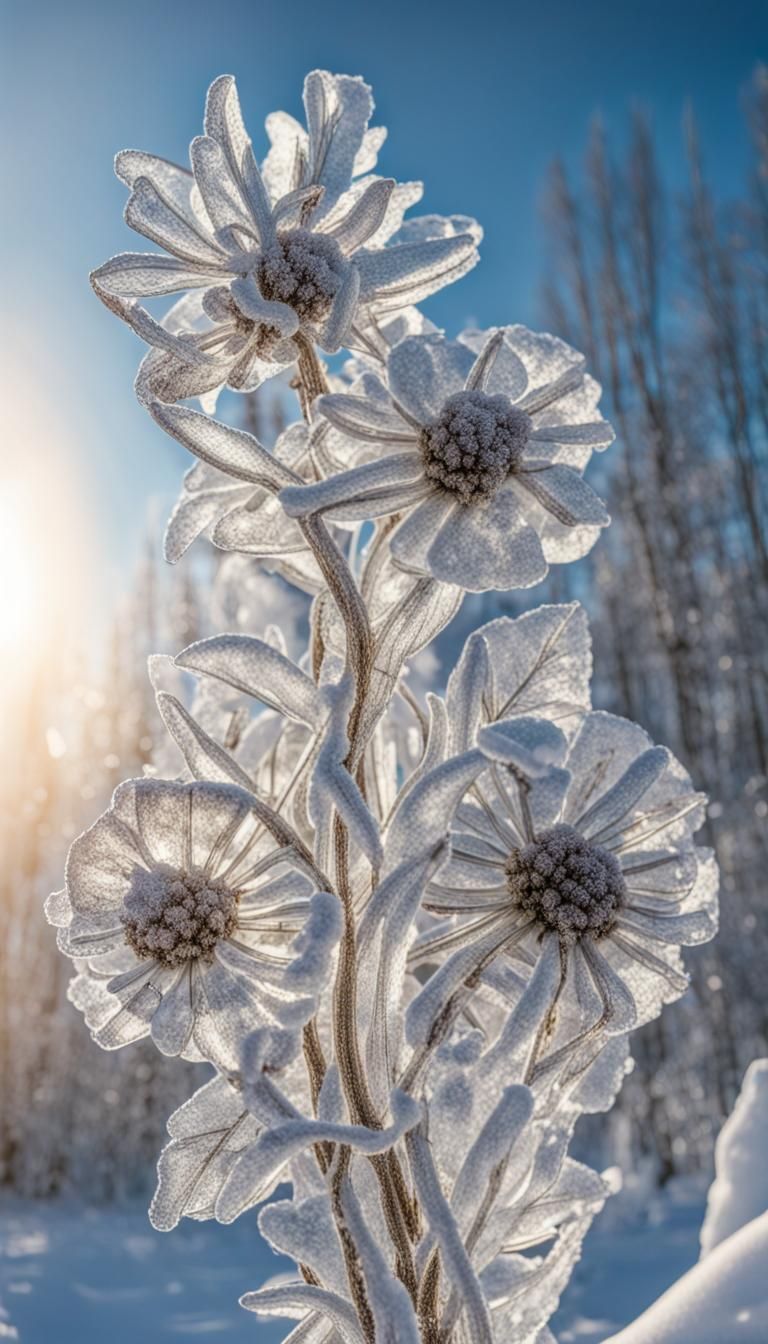 Frozen flowers