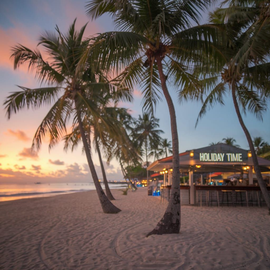 Tropical Beach Sunset Getaway