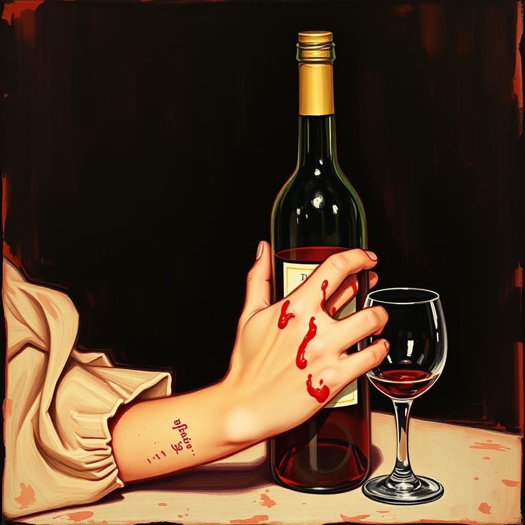 A Woman Unapologetically Sipping Wine in a Gritty, Neo-Noir ...