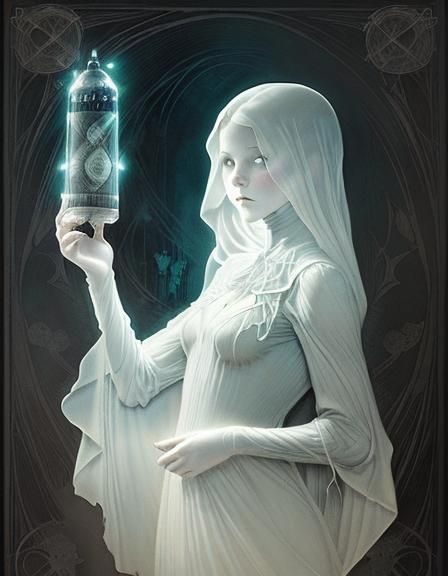 Ethereal Ghost Before Dark Tower Illustration