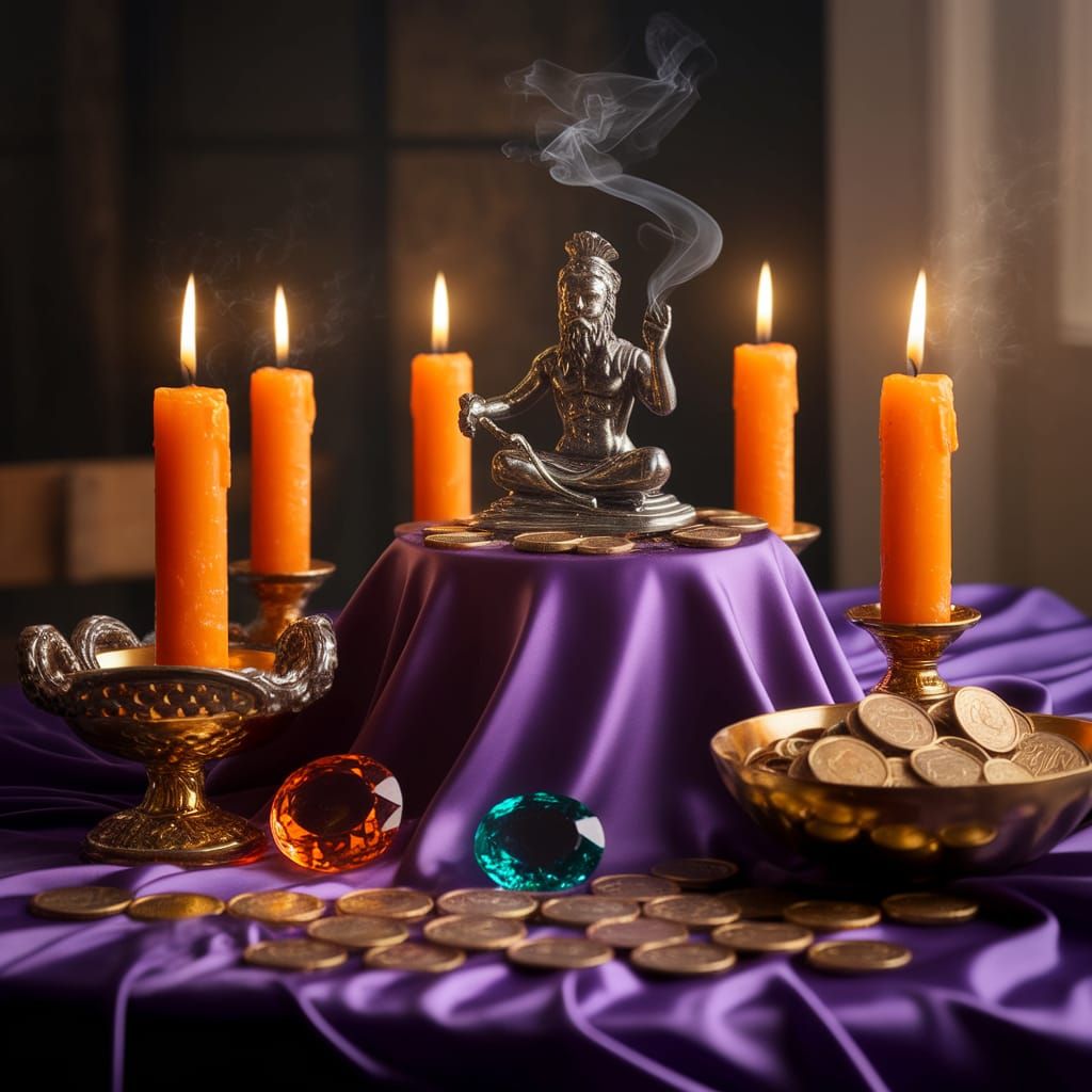 Luxurious Altar to Hermes, Greek God of Prosperity