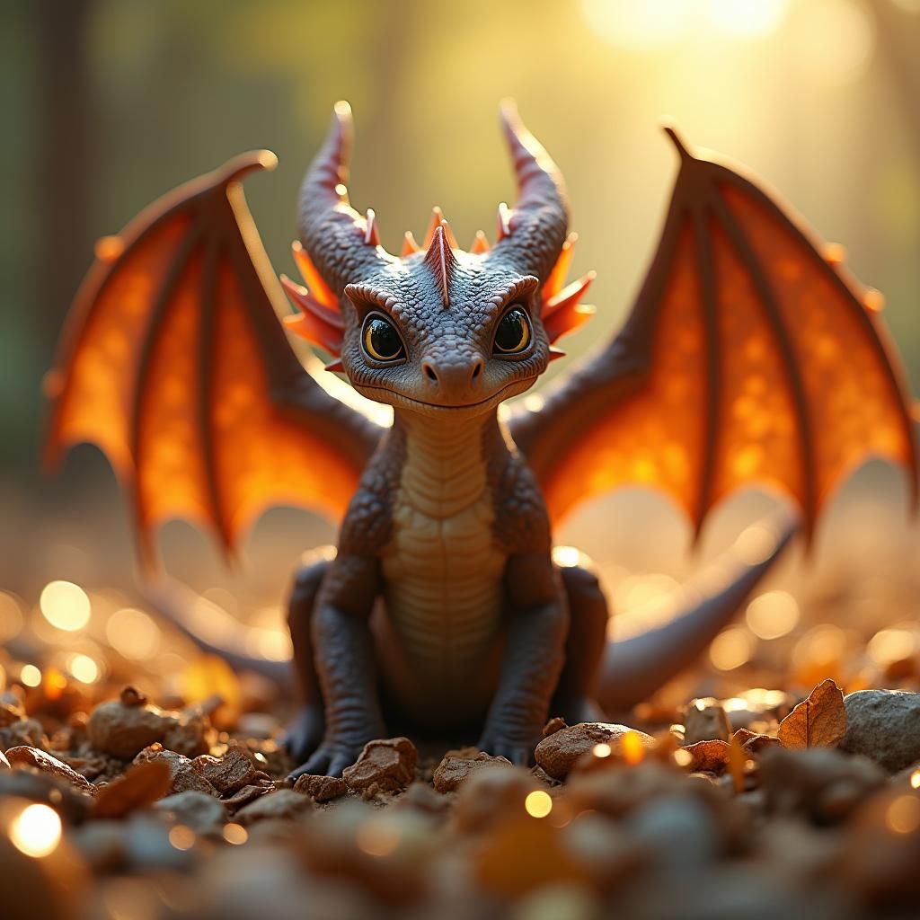 This clever adult male dragon is small and quite muscular.  ...