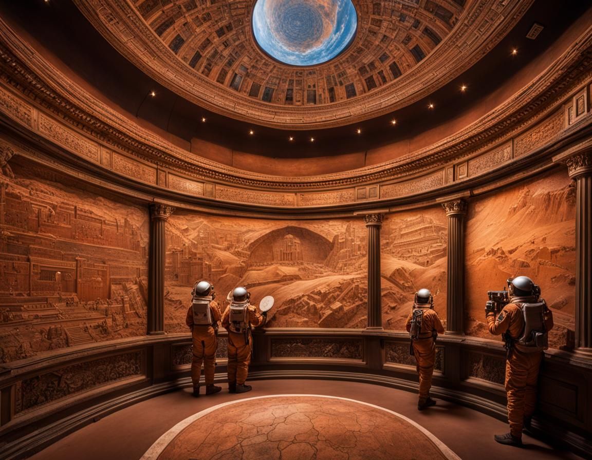 Astronauts Discover Ancient Martian Map Photograph