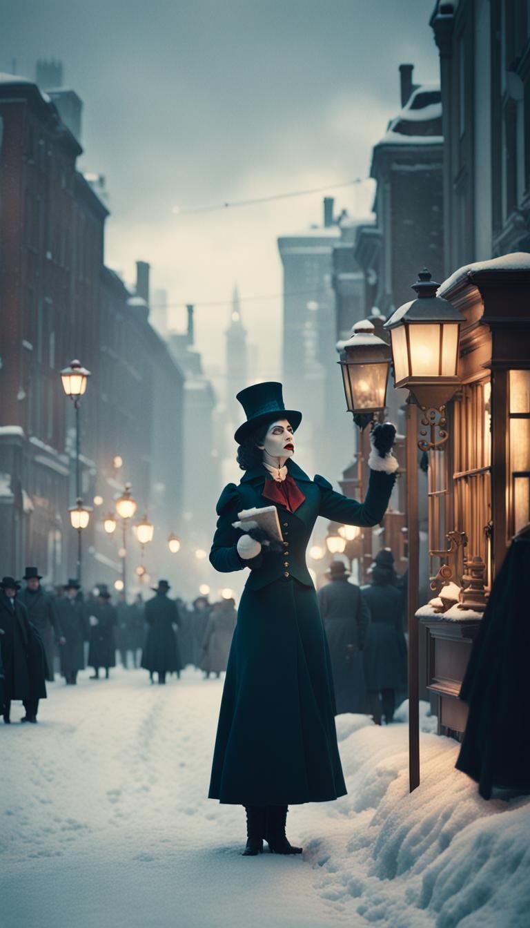 Victorian Lady Zatanna Brainwashed in Winter City