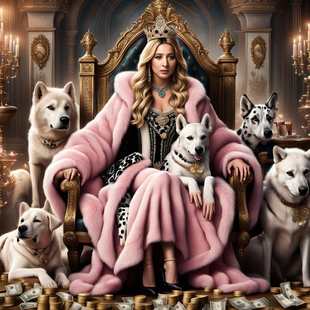 Actress as Princess Aurora in Dalmatian Coat