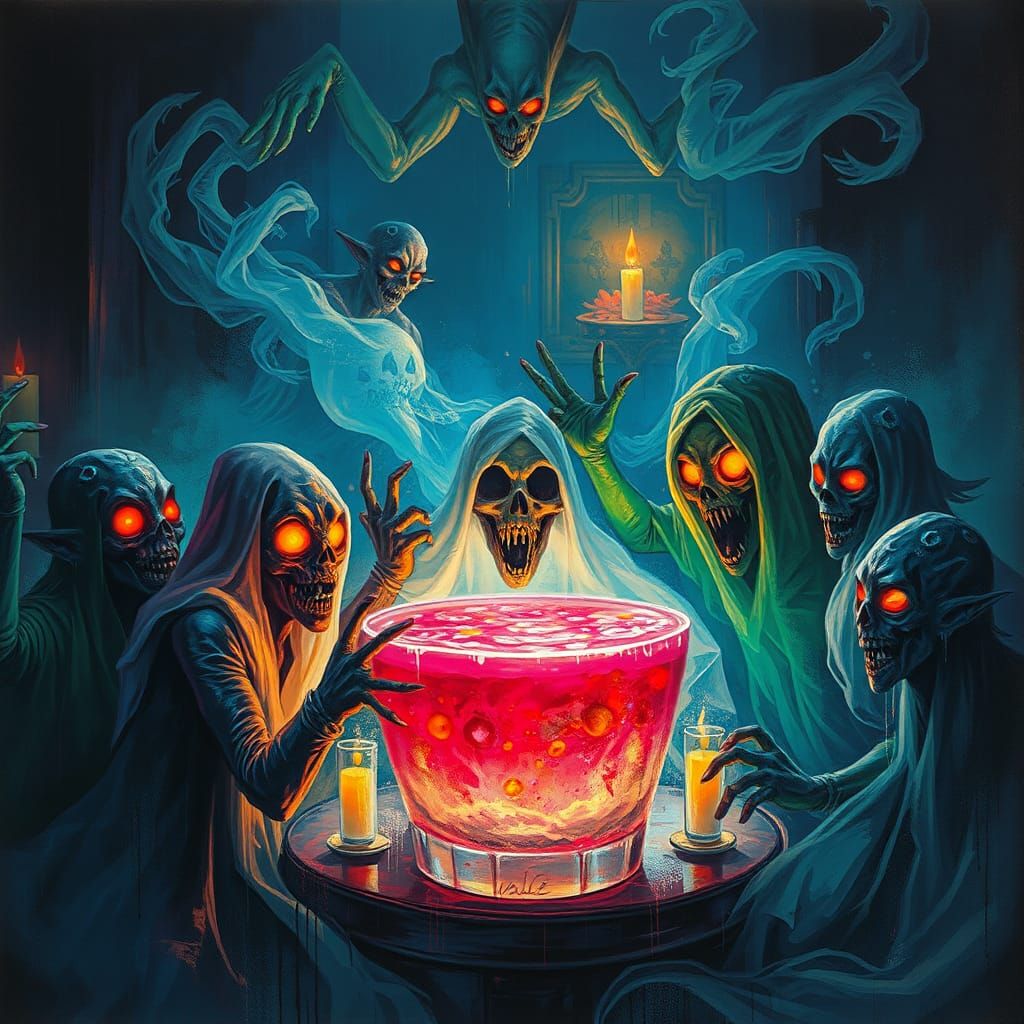 Ghosts and Goblins Celebrate in Gritty Futurism