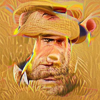 Detailed Portrait of a Western Character