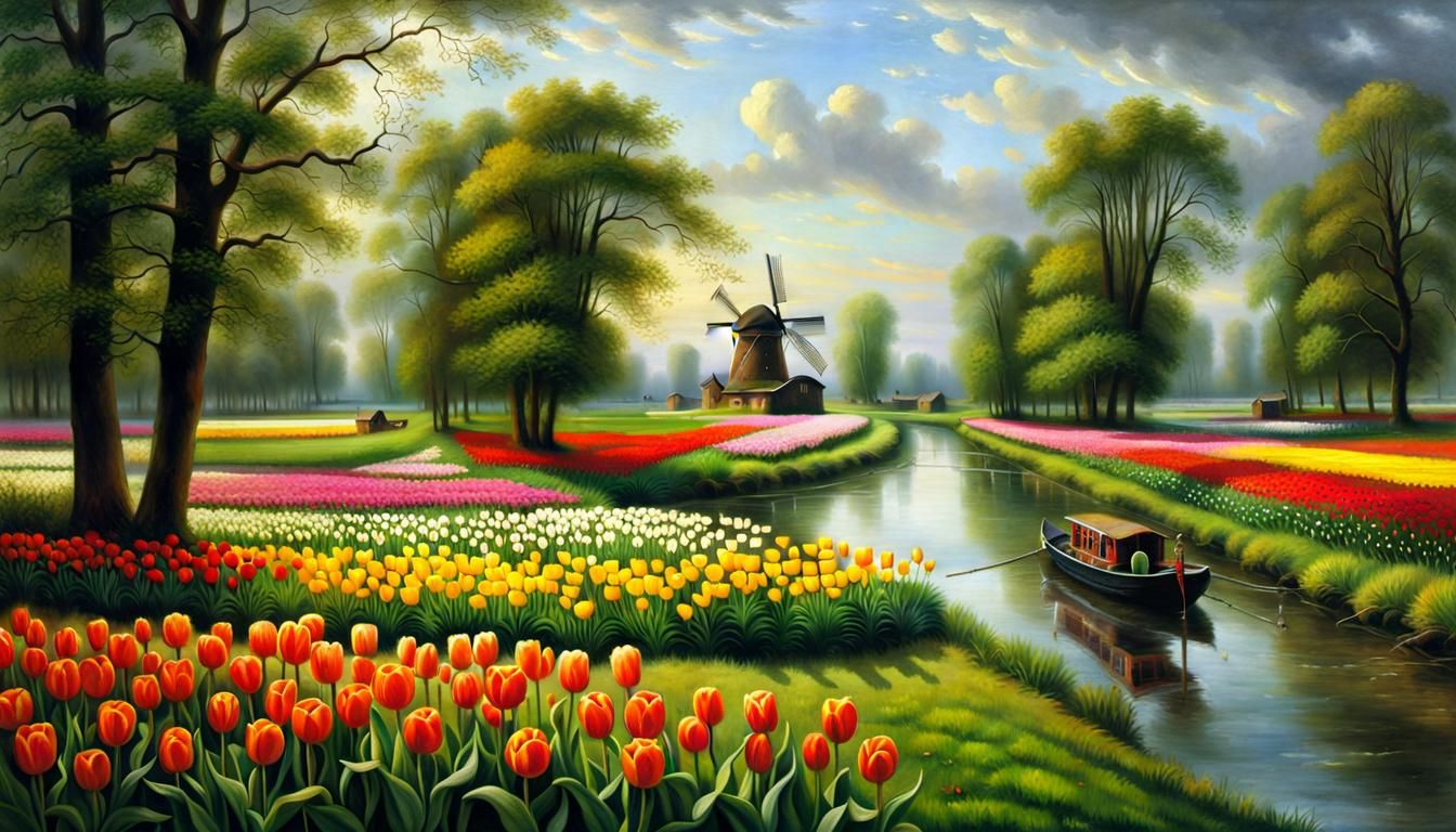 Niederlande landscape akin to that similar George Innes