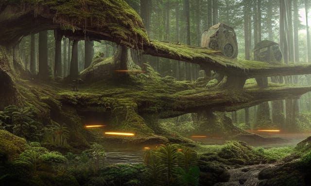 Star Wars Resort World Forest Landscape