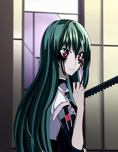 Zombie Anime Girl in Manga Style