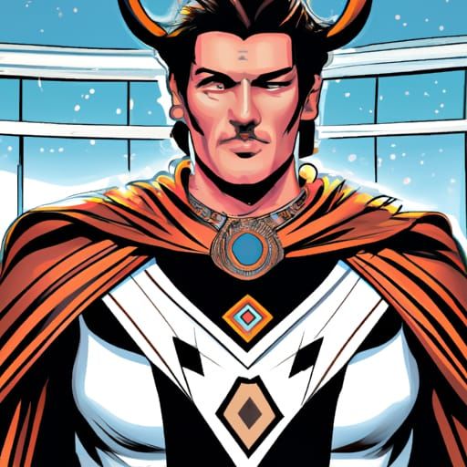 Chief Bos McTaurus in Comic Book Style