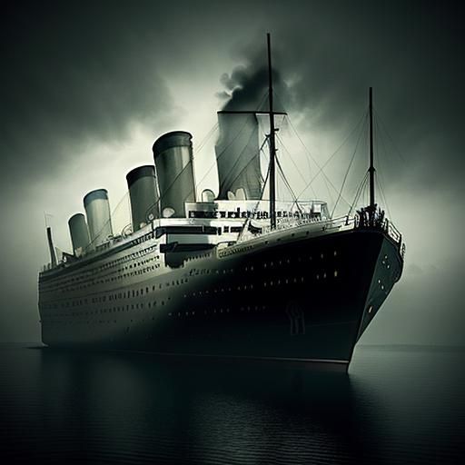 Surreal Macro Image of a Creepy Titanic Wreck