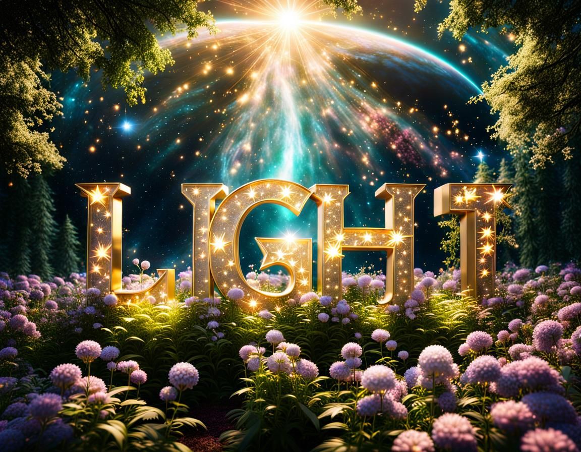 Nebula Photography with Golden Star Message