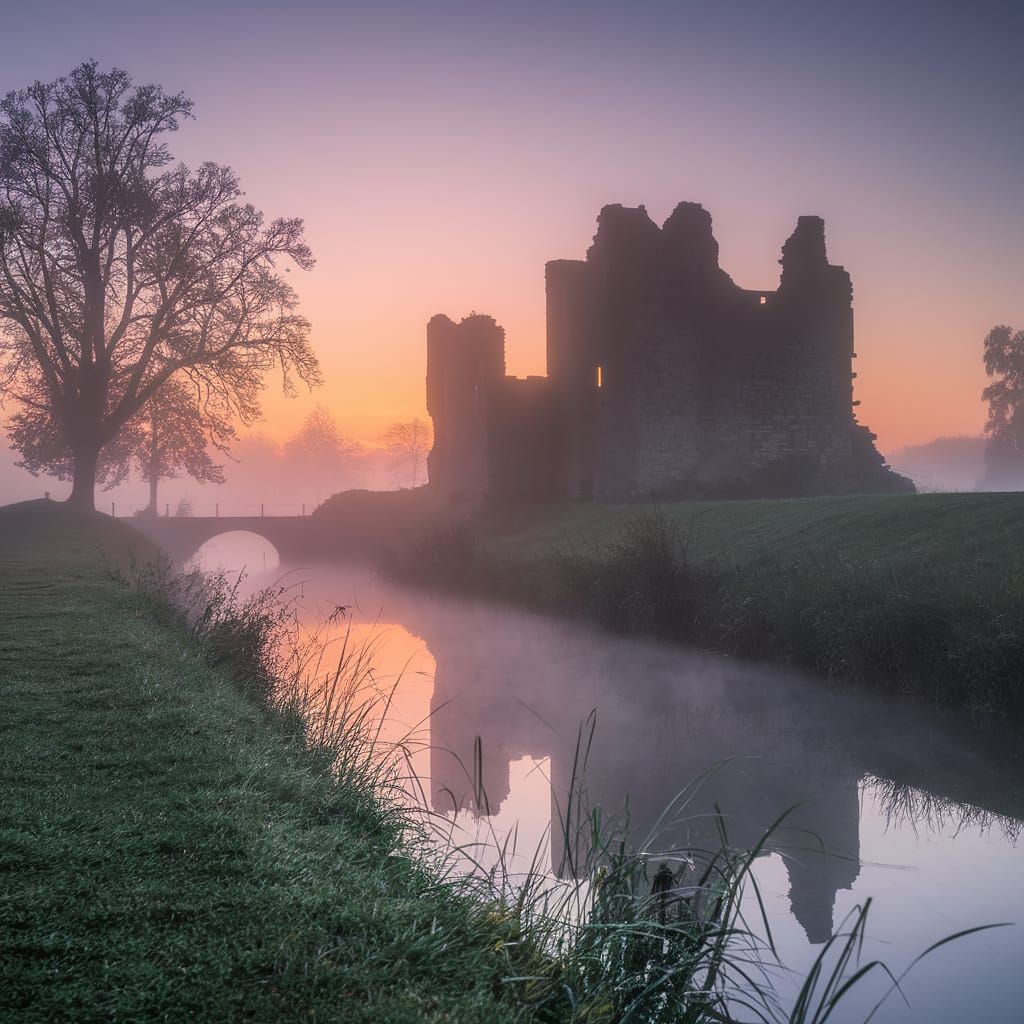 In the cool morning mist