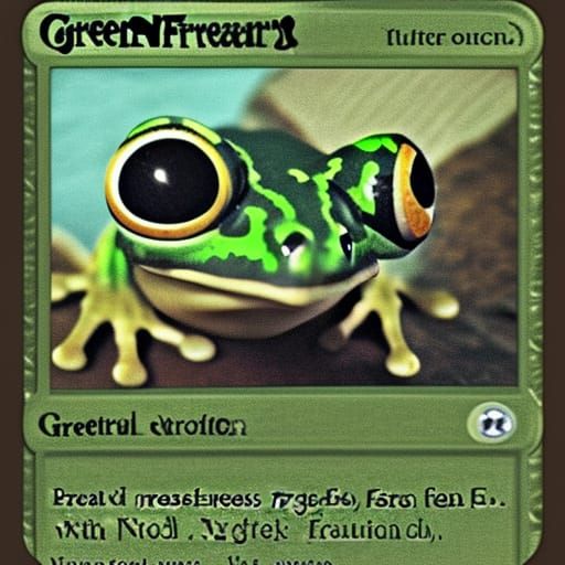 Green Frog Warrior Image
