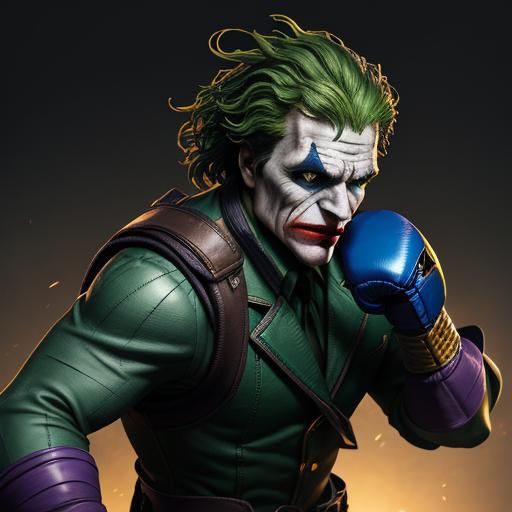 Statue of Liberty vs. Joker in Boxing Ring