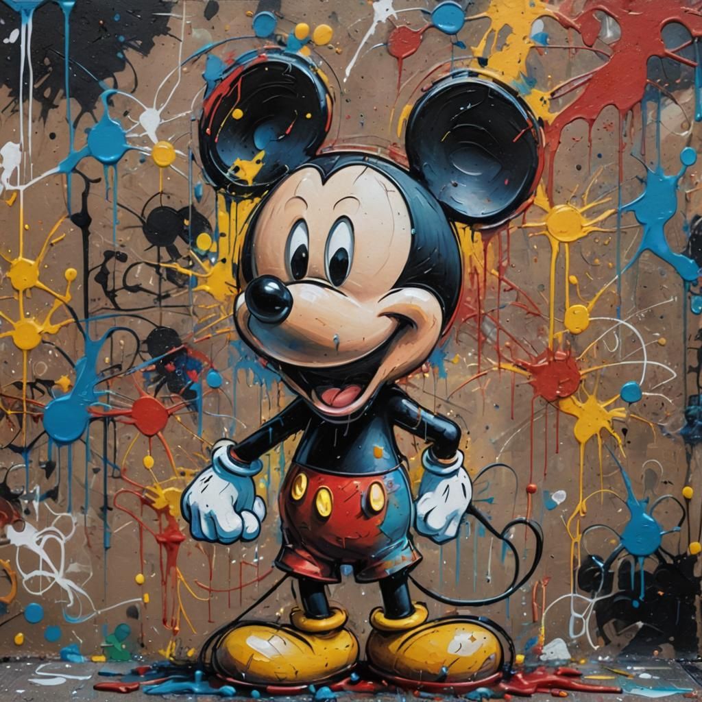 portrait of Mickey Mouse