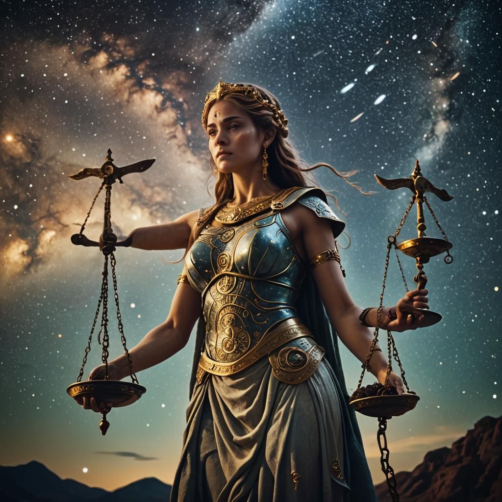 Goddess of Karma Chained to Starry Sky
