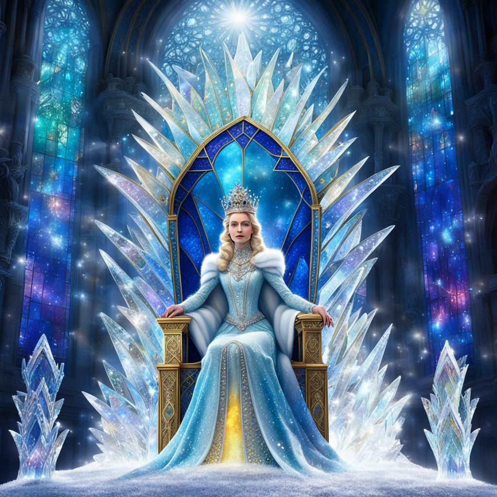 Snow Queen's Throne Room Shimmers with Light