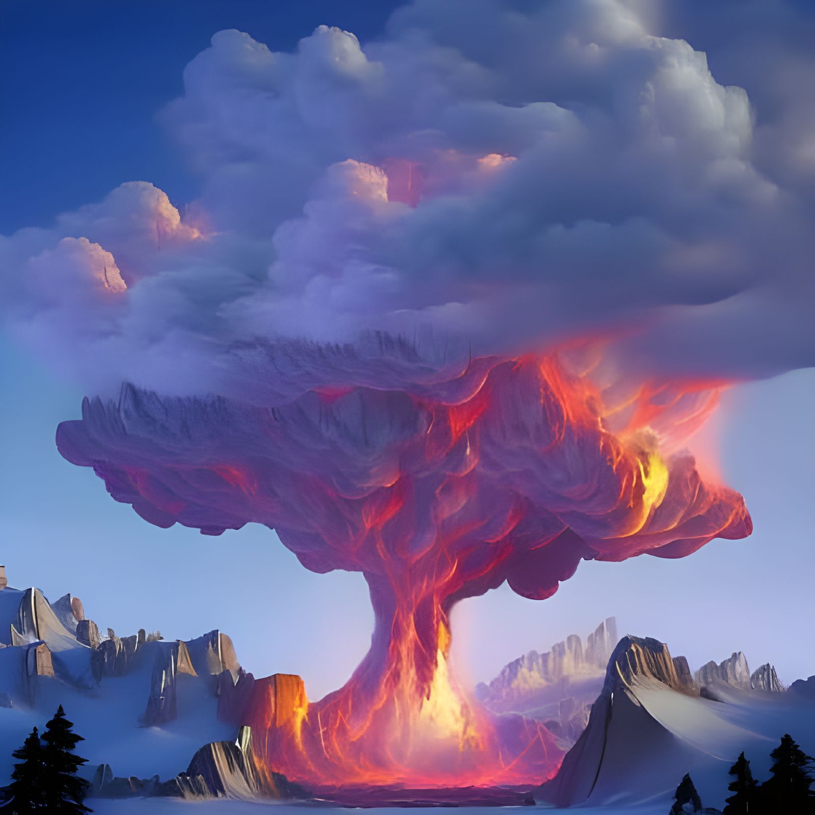 Utopian City with Galactic River Reflection