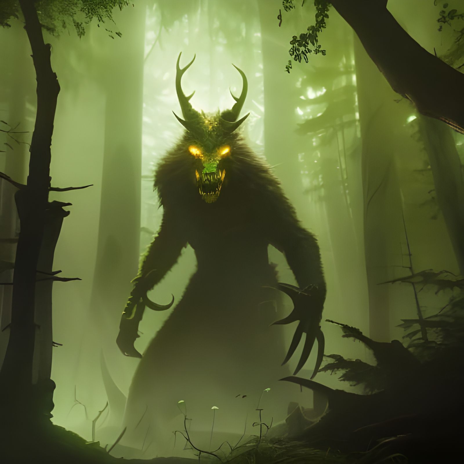 Mysterious Creature in the Forest