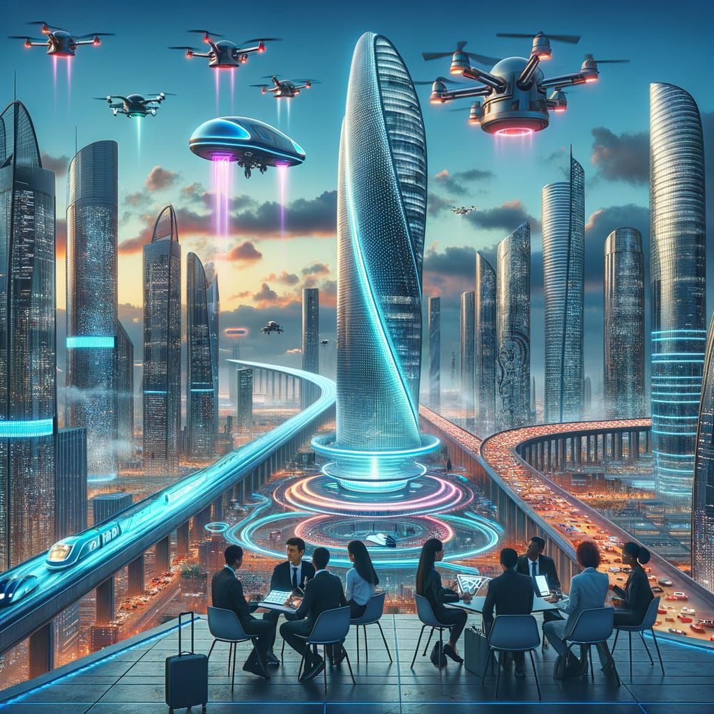 Futuristic Cityscape: A Vision of Advanced Technology