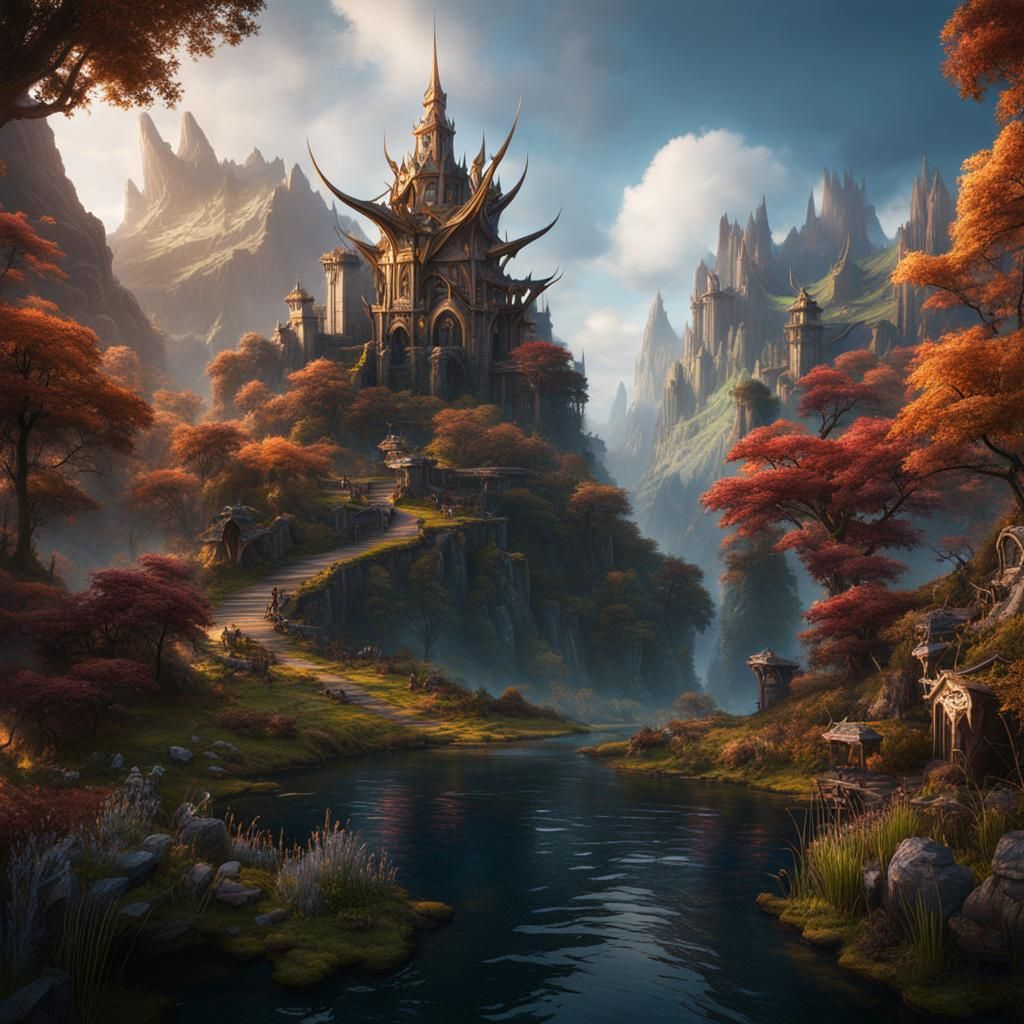 Fantastical Mythical Creatures in Detailed Digital Painting