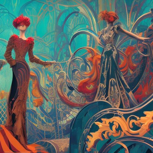 Elegant Figures shrouded in Mystery