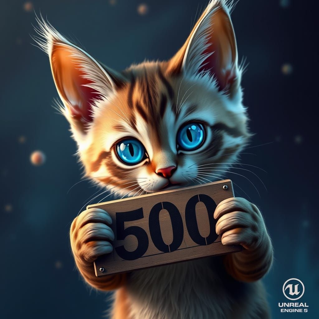 Fanciful Feline Celebrates Milestone in Vibrant Matte Painti...