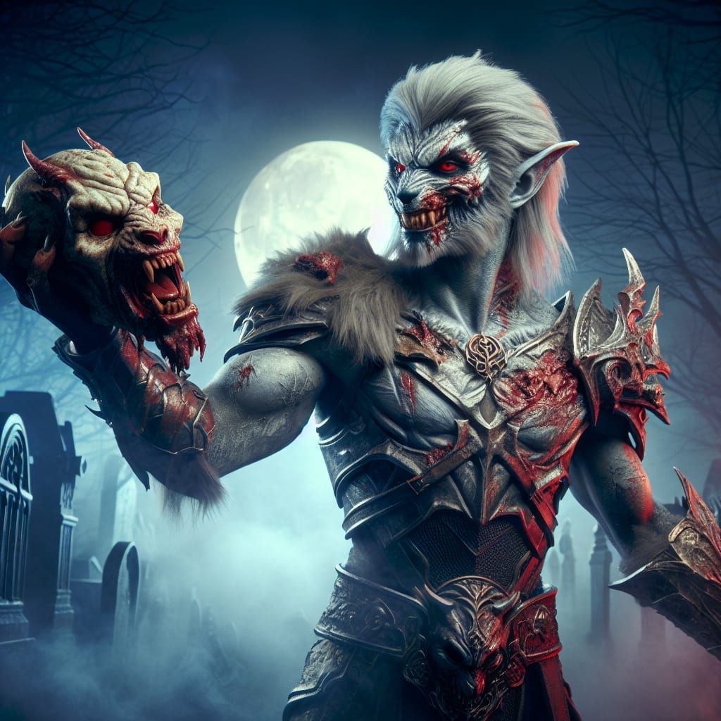 Werewolf-Vampire Queen's Graveyard Victory