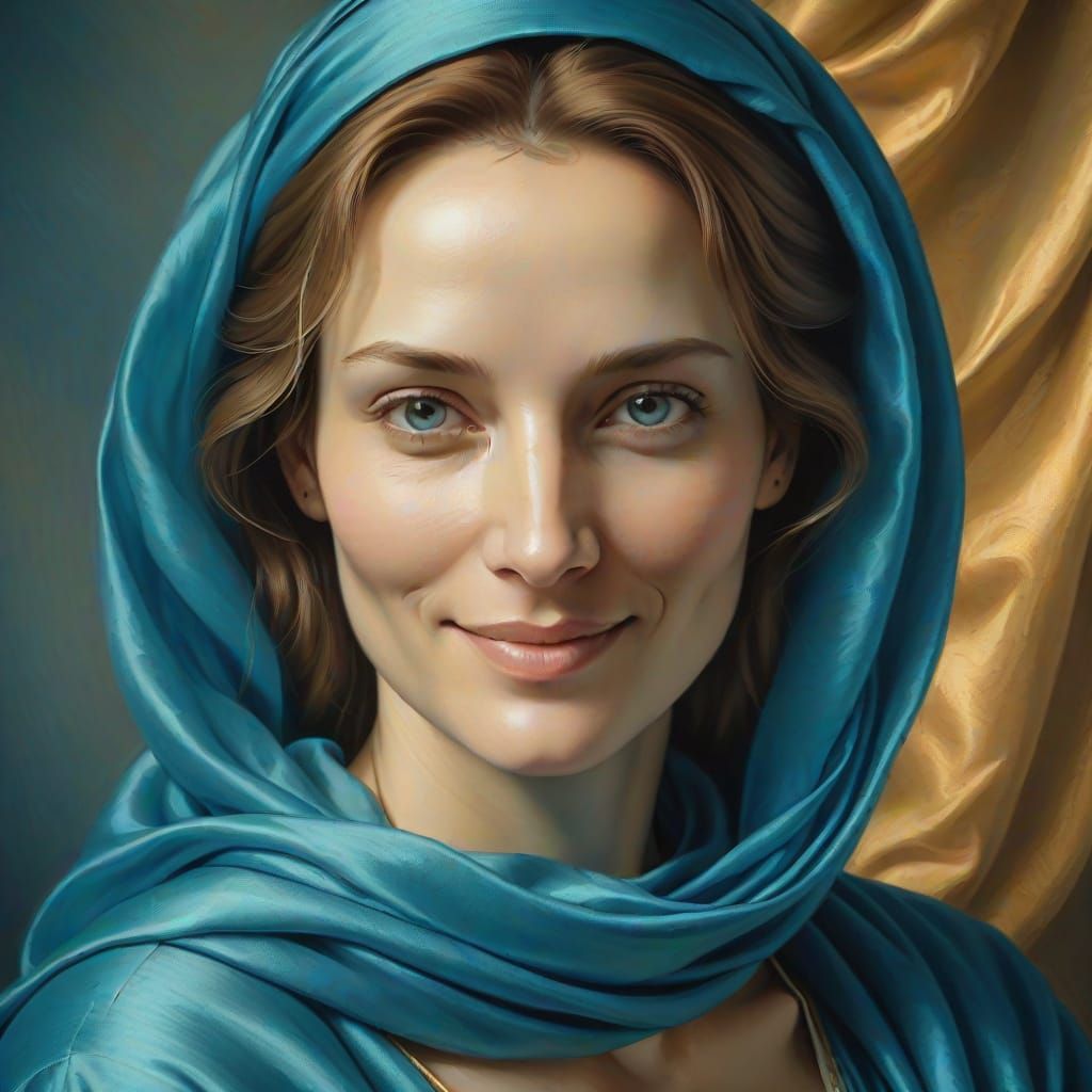 Renaissance Woman Portrait in Da Vinci Style