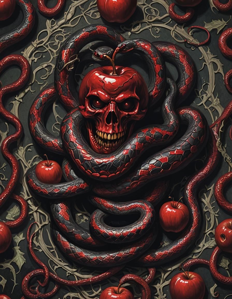 Sinister Gothic Horror: Poison Apple and Snake