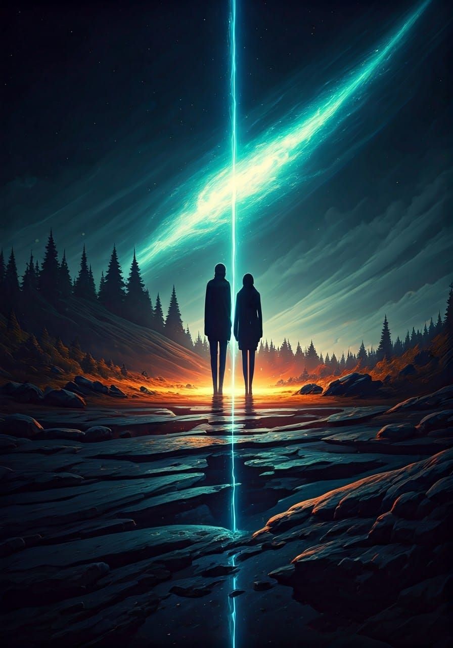 Abstract Isolation in Nature, Dreamlike 8K Art