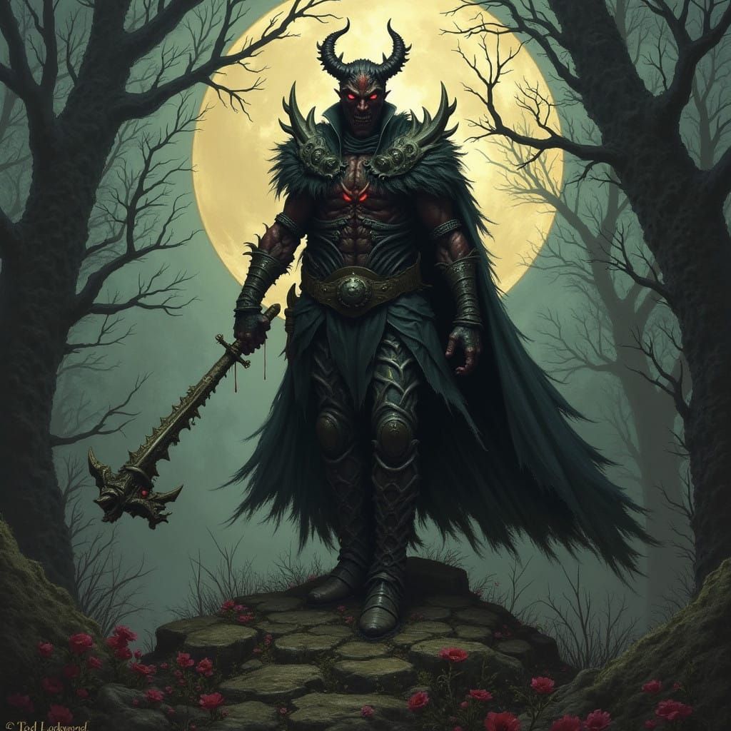 Fantasy World in Darkened Realism Style