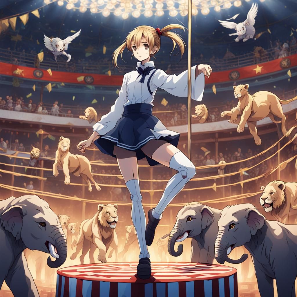 Anime Circus Master Balancing Act