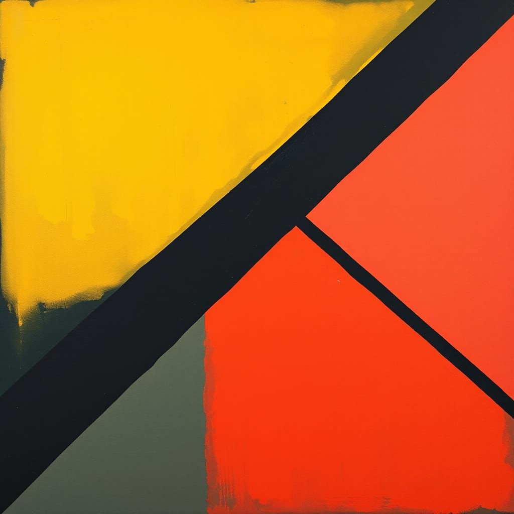 Vibrant Triangular Abstraction