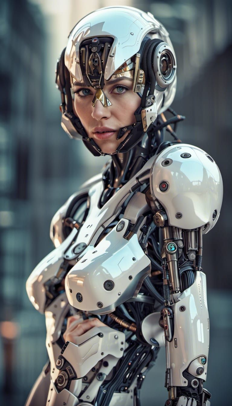 Feminine Cyborg in Motion