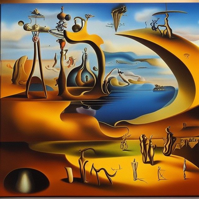 Surreal Tomorrowland: A Salvador Dali Inspired Landscape