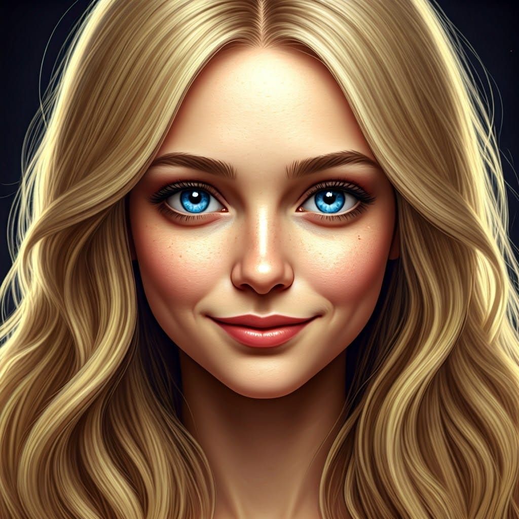 Nordic Witch Portrait in Digital Art Style