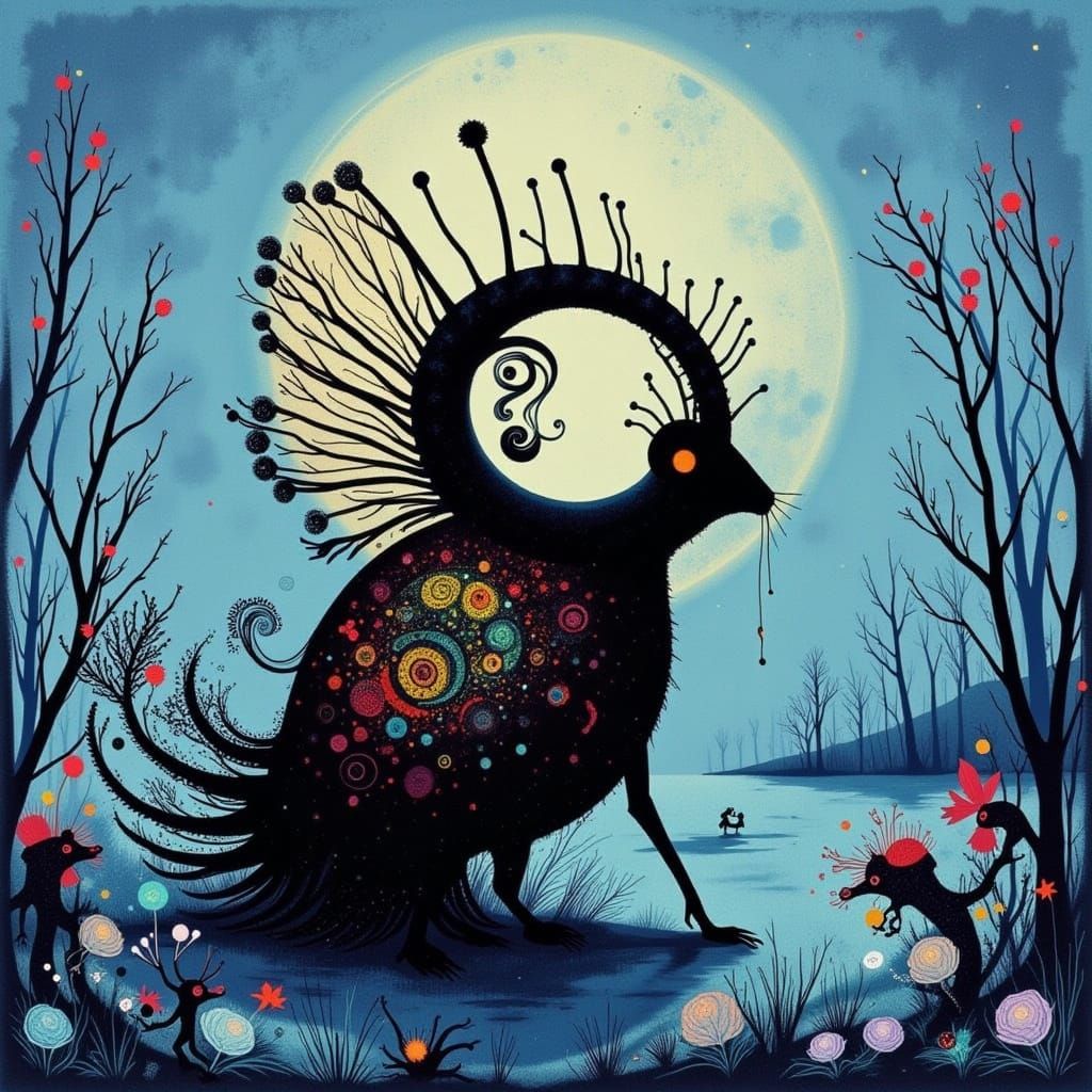 Whimsical Aliens Dancing in a Dreamscape