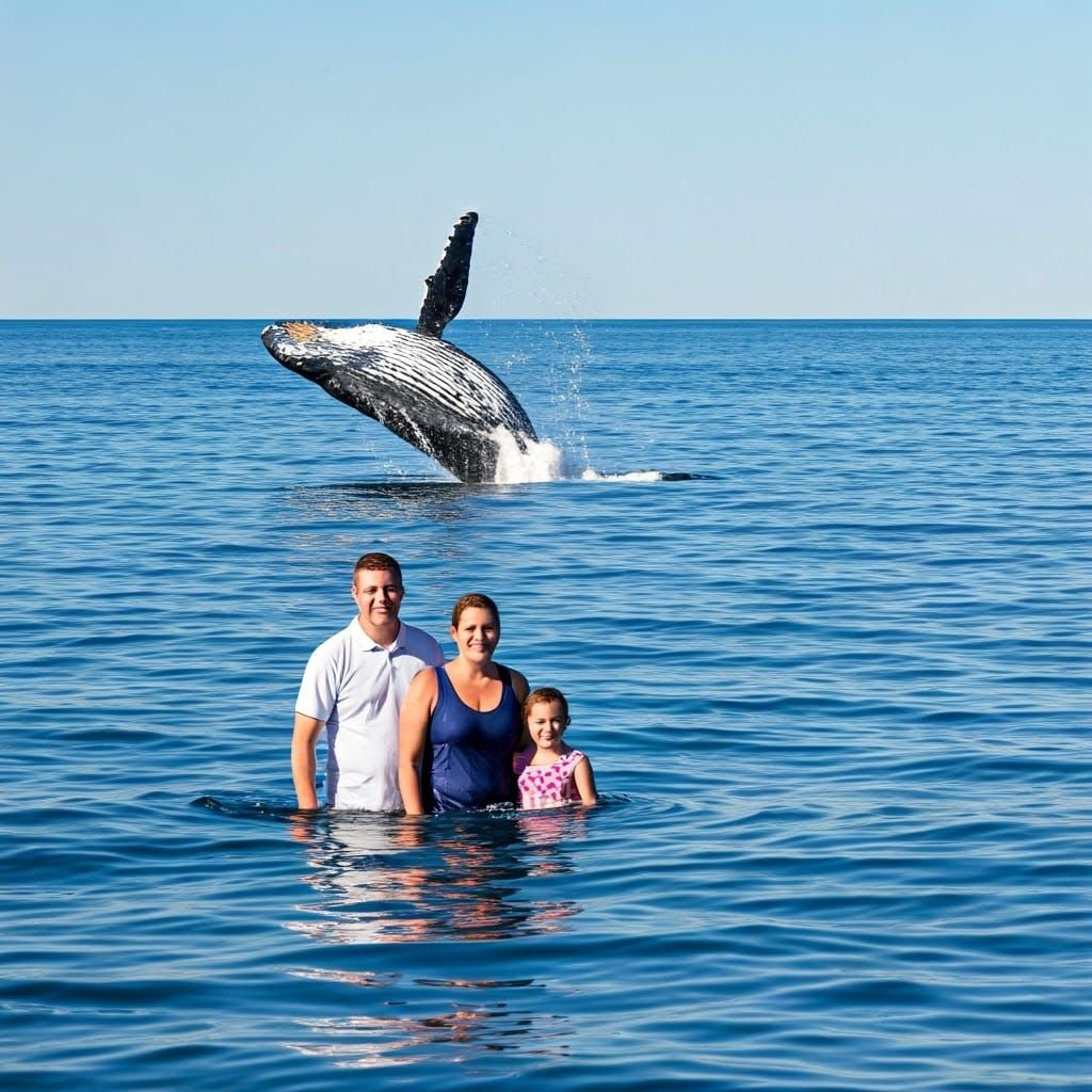 Whale Photobombing Family Picture: Unexpected Ocean Encounte...