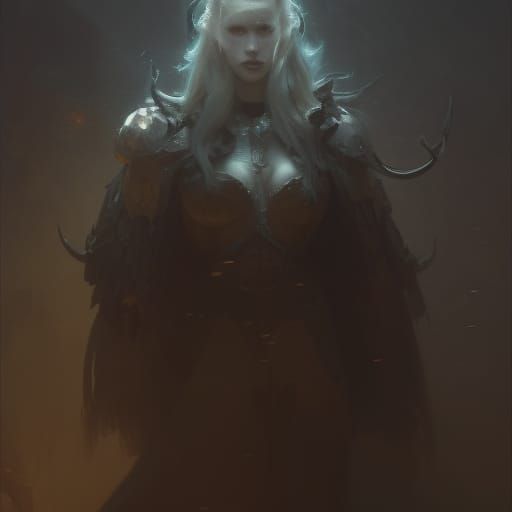 Mad King Portrait in Dark Fantasy Style