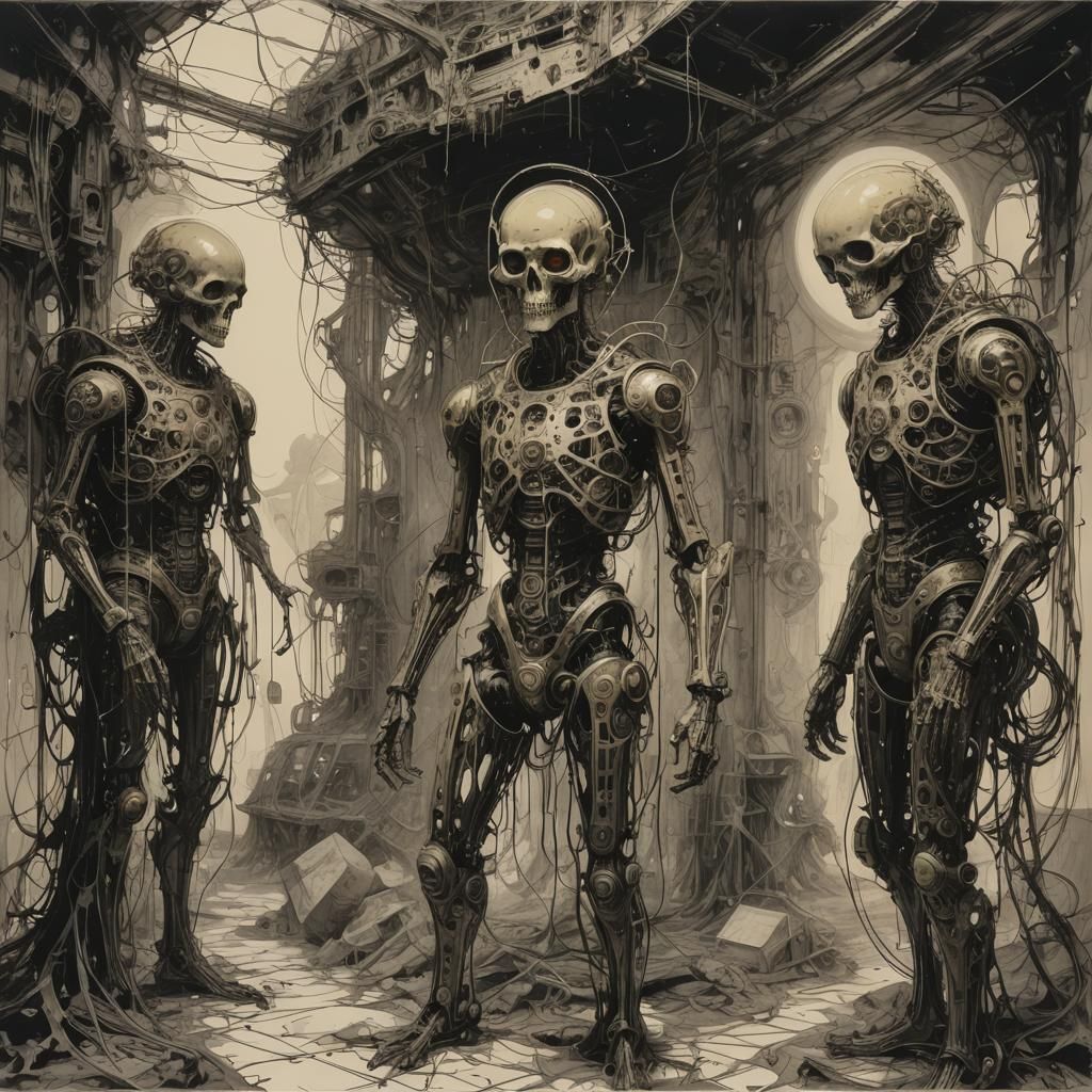 Intricate Sci-Fi Artwork of a Linguacious Pseudobulge