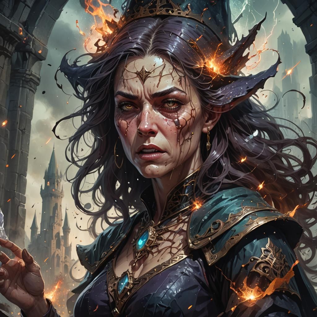 Witch's Emotional Manifestations in Ruined Tower