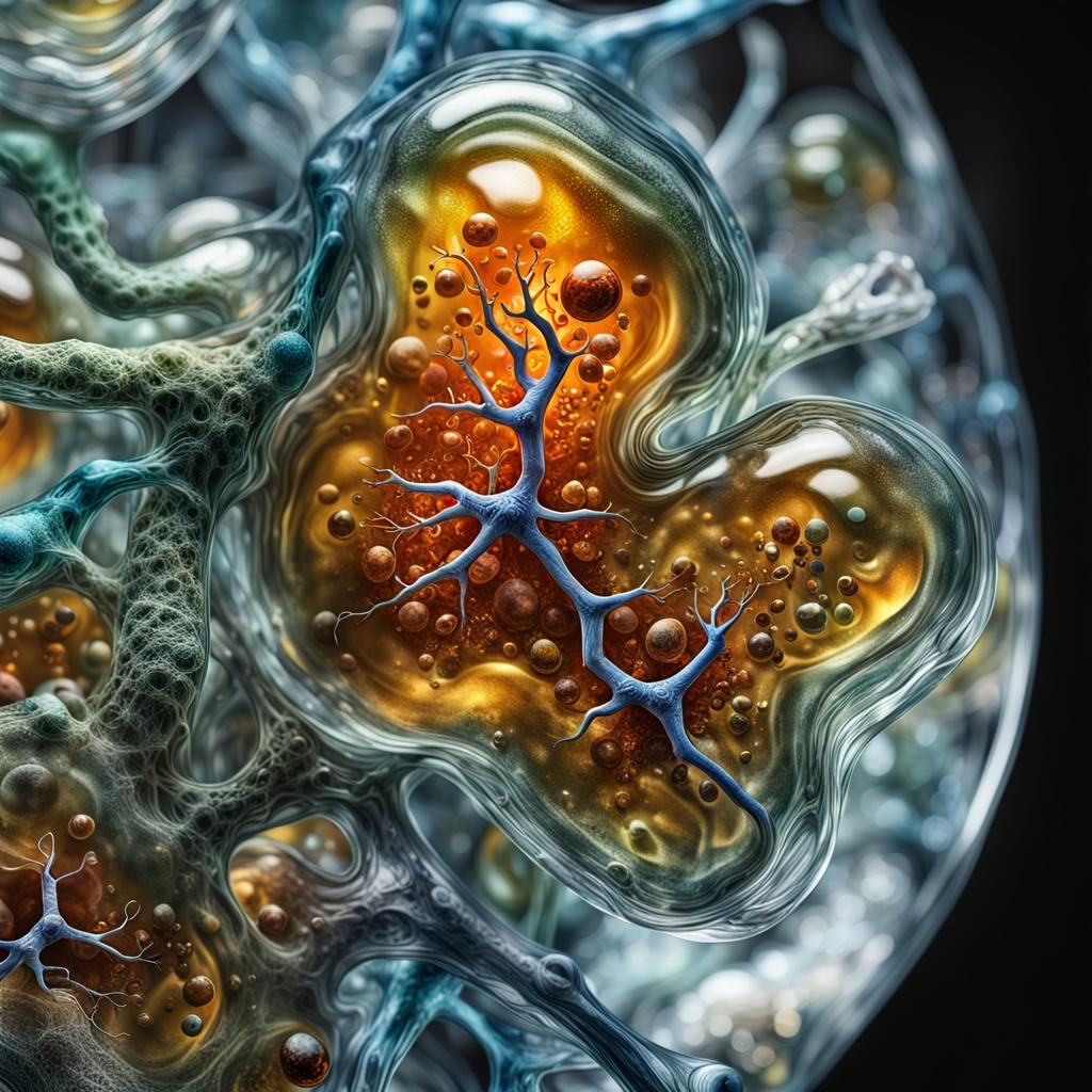 Amoebic Medication in Venetian Glass Style