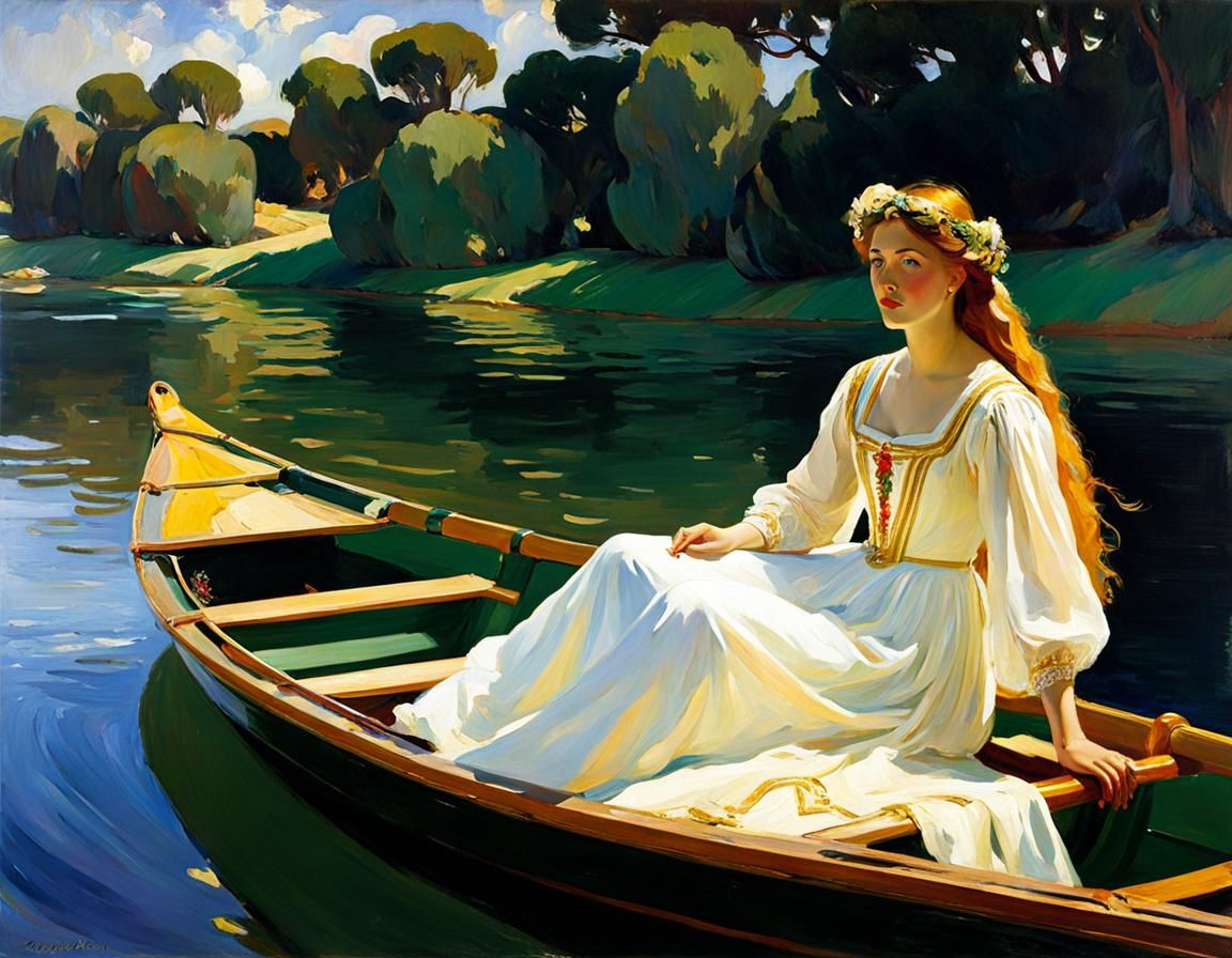 Lady of Shalott: Spanish Luminist Painting