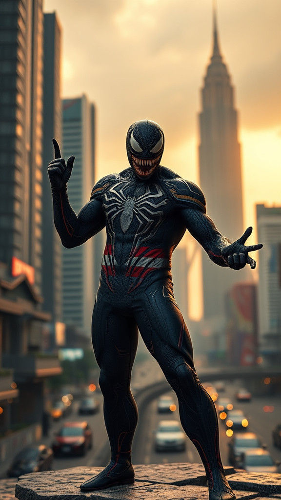 Venom as Malaysian Hero in Dystopian Kuala Lumpur