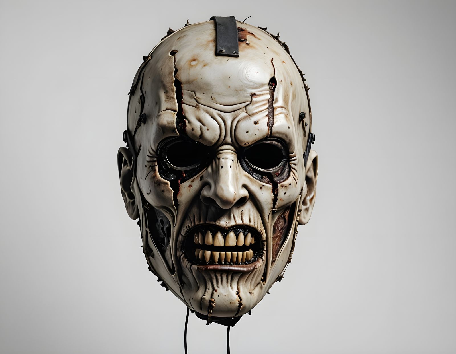 Maniac Mask Isolated on White Background